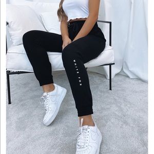 White fox sweatpants